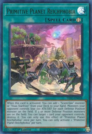 Primitive Planet Reichphobia (DIFO-EN058) - Dimension Force 1st Edition Dimension Force Yugioh Single Squirtle Squad Card Shop.
