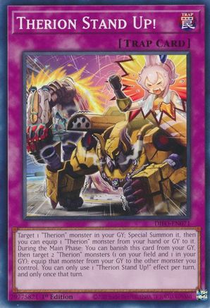 Therion Stand Up! (DIFO-EN071) - Dimension Force 1st Edition Dimension Force Yugioh Single Squirtle Squad Card Shop.