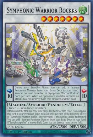 Symphonic Warrior Rockks (DIFO-EN042) - Dimension Force 1st Edition Dimension Force Yugioh Single Squirtle Squad Card Shop.