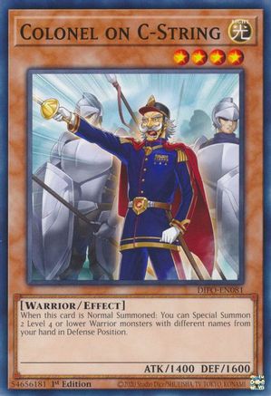 Colonel on C-String (DIFO-EN081) - Dimension Force 1st Edition Dimension Force Yugioh Single Squirtle Squad Card Shop.