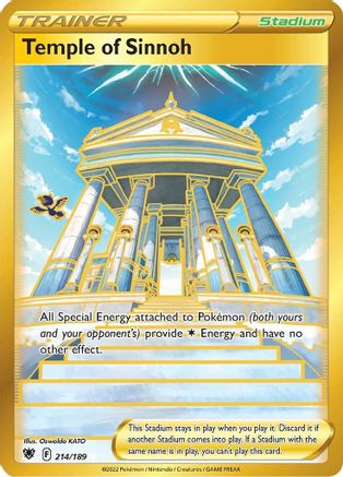 Temple of Sinnoh (Secret) 214 - Holofoil SWSH10 Astral Radiance - Secret Rare SWSH10: Astral Radiance Pokemon Single Squirtle Squad Card Shop.