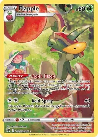 Flapple TG02 - Holofoil SWSH10 Astral Radiance Trainer Gallery - Ultra Rare SWSH10: Astral Radiance Trainer Gallery Pokemon Single Squirtle Squad Card Shop.