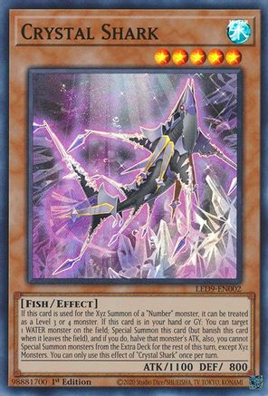Crystal Shark (LED9-EN002) - Legendary Duelists: Duels From the Deep 1st Edition Legendary Duelists: Duels From the Deep Yugioh Single Squirtle Squad Card Shop.
