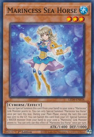 Marincess Sea Horse (LED9-EN038) - Legendary Duelists: Duels From the Deep 1st Edition Legendary Duelists: Duels From the Deep Yugioh Single Squirtle Squad Card Shop.