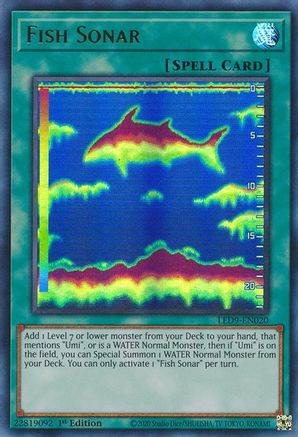 Fish Sonar (LED9-EN020) - Legendary Duelists: Duels From the Deep 1st Edition Legendary Duelists: Duels From the Deep Yugioh Single Squirtle Squad Card Shop.