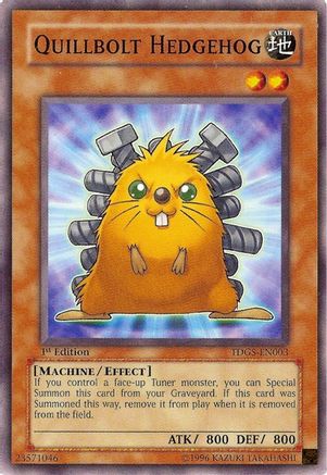 Quillbolt Hedgehog (TDGS-EN003) - The Duelist Genesis Unlimited The Duelist Genesis Yugioh Single Squirtle Squad Card Shop.