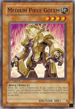 Medium Piece Golem (TDGS-EN007) - The Duelist Genesis Unlimited The Duelist Genesis Yugioh Single Squirtle Squad Card Shop.
