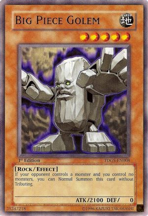 Big Piece Golem (TDGS-EN008) - The Duelist Genesis 1st Edition The Duelist Genesis Yugioh Single Squirtle Squad Card Shop.