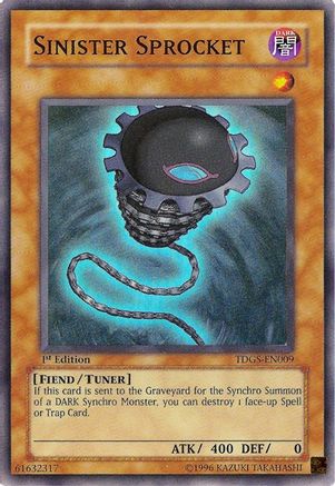 Sinister Sprocket (TDGS-EN009) - The Duelist Genesis 1st Edition The Duelist Genesis Yugioh Single Squirtle Squad Card Shop.