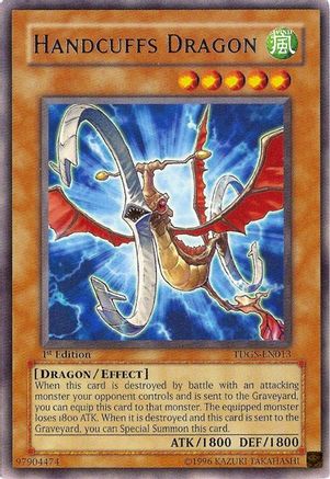 Handcuffs Dragon (TDGS-EN013) - The Duelist Genesis Unlimited The Duelist Genesis Yugioh Single Squirtle Squad Card Shop.