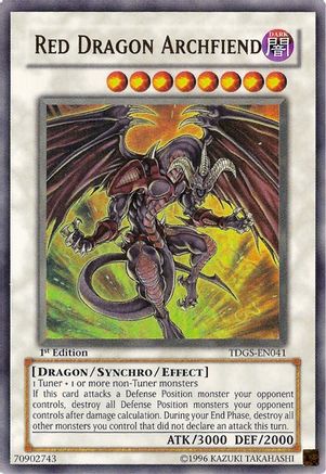 Red Dragon Archfiend (TDGS-EN041) - The Duelist Genesis 1st Edition The Duelist Genesis Yugioh Single Squirtle Squad Card Shop.
