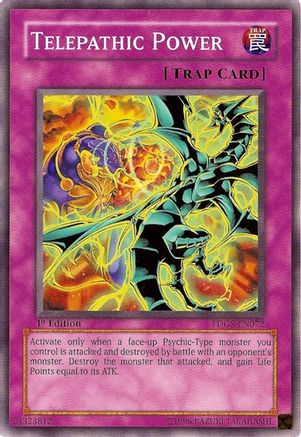 Telepathic Power (TDGS-EN072) - The Duelist Genesis 1st Edition The Duelist Genesis Yugioh Single Squirtle Squad Card Shop.