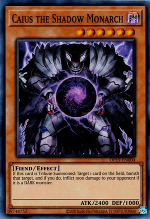 Caius the Shadow Monarch (OP19-EN004) - OTS Tournament Pack 19 Unlimited OTS Tournament Pack 19 Yugioh Single Squirtle Squad Card Shop.