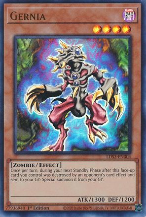 Gernia (LDS3-EN004) - Legendary Duelists: Season 3 1st Edition Legendary Duelists: Season 3 Yugioh Single Squirtle Squad Card Shop.