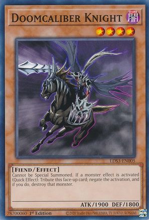 Doomcaliber Knight (LDS3-EN005) - Legendary Duelists: Season 3 1st Edition Legendary Duelists: Season 3 Yugioh Single Squirtle Squad Card Shop.