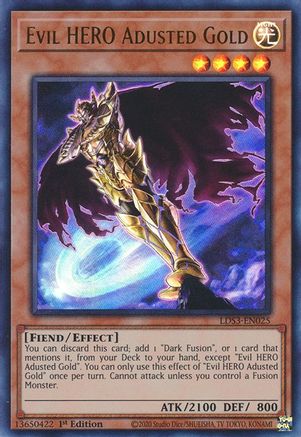 Evil HERO Adusted Gold (LDS3-EN025) - Legendary Duelists: Season 3 1st Edition Legendary Duelists: Season 3 Yugioh Single Squirtle Squad Card Shop.