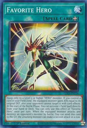 Favorite Hero (LDS3-EN114) - Legendary Duelists: Season 3 1st Edition Legendary Duelists: Season 3 Yugioh Single Squirtle Squad Card Shop.