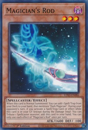 Magician's Rod (LDS3-EN086) - Legendary Duelists: Season 3 1st Edition Legendary Duelists: Season 3 Yugioh Single Squirtle Squad Card Shop.