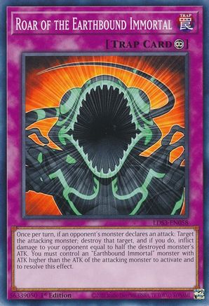 Roar of the Earthbound Immortal (LDS3-EN058) - Legendary Duelists: Season 3 1st Edition Legendary Duelists: Season 3 Yugioh Single Squirtle Squad Card Shop.