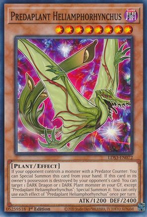 Predaplant Heliamphorhynchus (LDS3-EN072) - Legendary Duelists: Season 3 1st Edition Legendary Duelists: Season 3 Yugioh Single Squirtle Squad Card Shop.