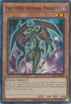 Evil HERO Infernal Prodigy (Red) (LDS3-EN024) - Legendary Duelists: Season 3 1st Edition Legendary Duelists: Season 3 Yugioh Single Squirtle Squad Card Shop.