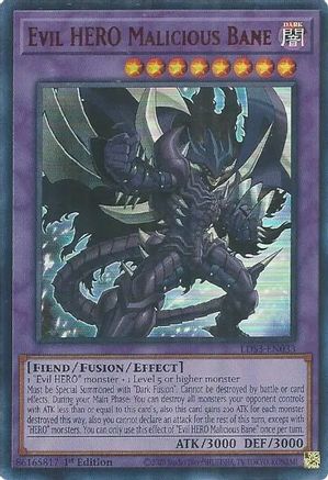 Evil HERO Malicious Bane (Red) (LDS3-EN033) - Legendary Duelists: Season 3 1st Edition Legendary Duelists: Season 3 Yugioh Single Squirtle Squad Card Shop.