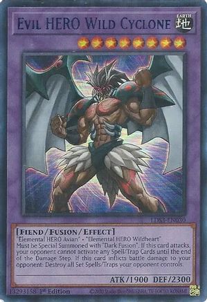 Evil HERO Wild Cyclone (Blue) (LDS3-EN030) - Legendary Duelists: Season 3 1st Edition Legendary Duelists: Season 3 Yugioh Single Squirtle Squad Card Shop.