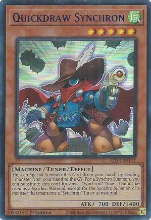Quickdraw Synchron (Blue) (LDS3-EN117) - Legendary Duelists: Season 3 1st Edition Legendary Duelists: Season 3 Yugioh Single Squirtle Squad Card Shop.