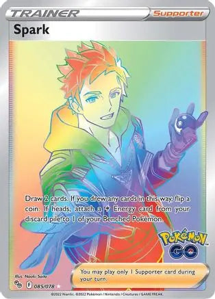 Spark (Secret) 085 - Holofoil Pokemon GO - Secret Rare