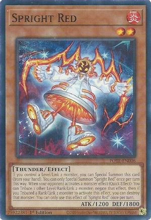 Spright Red (POTE-EN006) - Power of the Elements Unlimited Power of the Elements Yugioh Single Squirtle Squad Card Shop.