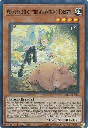 Vernusylph of the Awakening Forests (POTE-EN017) - Power of the Elements Unlimited Power of the Elements Yugioh Single Squirtle Squad Card Shop.