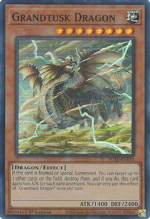 Grandtusk Dragon (POTE-EN033) - Power of the Elements 1st Edition Power of the Elements Yugioh Single Squirtle Squad Card Shop.