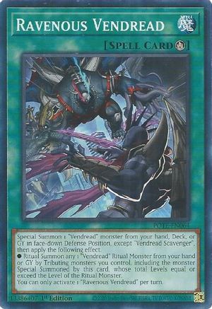 Ravenous Vendread (POTE-EN064) - Power of the Elements Unlimited Power of the Elements Yugioh Single Squirtle Squad Card Shop.