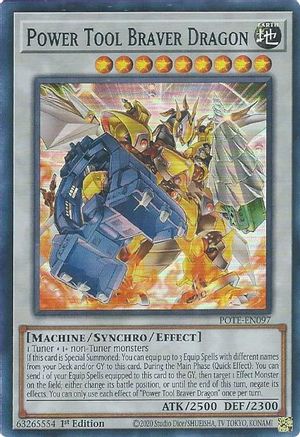 Power Tool Braver Dragon (POTE-EN097) - Power of the Elements Unlimited Power of the Elements Yugioh Single Squirtle Squad Card Shop.