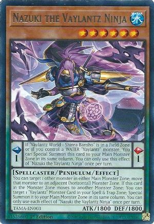 Nazuki the Vaylantz Ninja (TAMA-EN003) - Tactical Masters 1st Edition Tactical Masters Yugioh Single Squirtle Squad Card Shop.