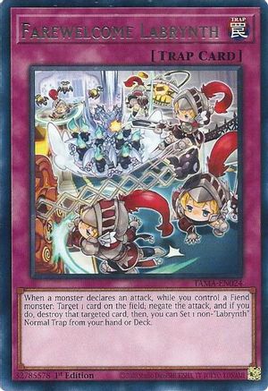 Farewelcome Labrynth (TAMA-EN024) - Tactical Masters 1st Edition Tactical Masters Yugioh Single Squirtle Squad Card Shop.