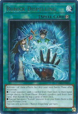 Runick Dispelling (TAMA-EN032) - Tactical Masters 1st Edition Tactical Masters Yugioh Single Squirtle Squad Card Shop.