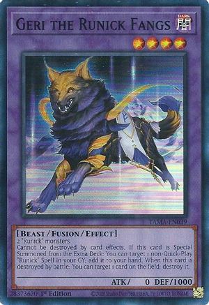 Geri the Runick Fangs (TAMA-EN039) - Tactical Masters 1st Edition Tactical Masters Yugioh Single Squirtle Squad Card Shop.