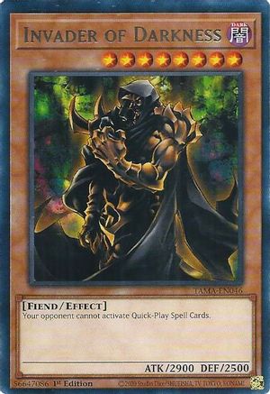 Invader of Darkness (TAMA-EN046) - Tactical Masters 1st Edition Tactical Masters Yugioh Single Squirtle Squad Card Shop.