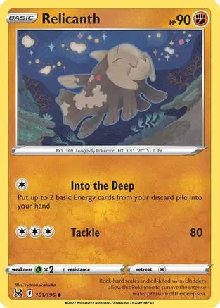 Relicanth 101 SWSH11 Lost Origin - Uncommon