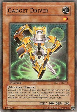 Gadget Driver (CSOC-EN014) - Crossroads of Chaos Unlimited Crossroads of Chaos Yugioh Single Squirtle Squad Card Shop.