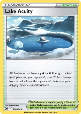 Lake Acuity 160 SWSH11 Lost Origin - Uncommon SWSH11: Lost Origin Pokemon Single Squirtle Squad Card Shop.