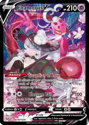 Enamorus V TG18 - Holofoil SWSH11 Lost Origin Trainer Gallery - Ultra Rare