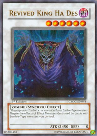 Revived King Ha Des (CSOC-EN044) - Crossroads of Chaos 1st Edition Crossroads of Chaos Yugioh Single Squirtle Squad Card Shop.