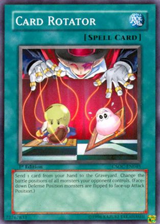 Card Rotator (CSOC-EN045) - Crossroads of Chaos Unlimited Crossroads of Chaos Yugioh Single Squirtle Squad Card Shop.