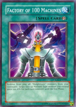 Factory of 100 Machines (CSOC-EN049) - Crossroads of Chaos Unlimited Crossroads of Chaos Yugioh Single Squirtle Squad Card Shop.