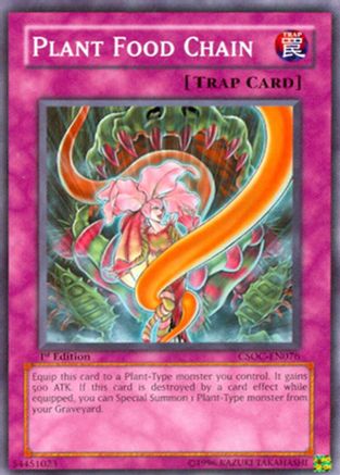 Plant Food Chain (CSOC-EN076) - Crossroads of Chaos 1st Edition Crossroads of Chaos Yugioh Single Squirtle Squad Card Shop.