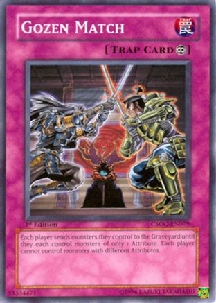 Gozen Match (CSOC-EN079) - Crossroads of Chaos 1st Edition Crossroads of Chaos Yugioh Single Squirtle Squad Card Shop.
