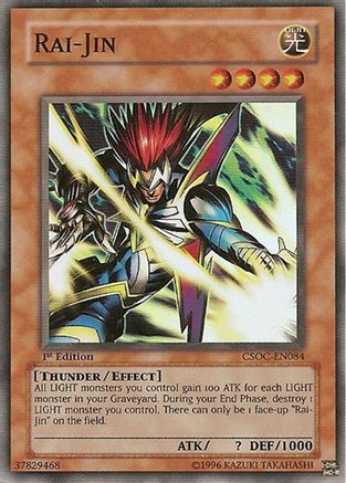 Rai-Jin (CSOC-EN084) - Crossroads of Chaos Unlimited Crossroads of Chaos Yugioh Single Squirtle Squad Card Shop.