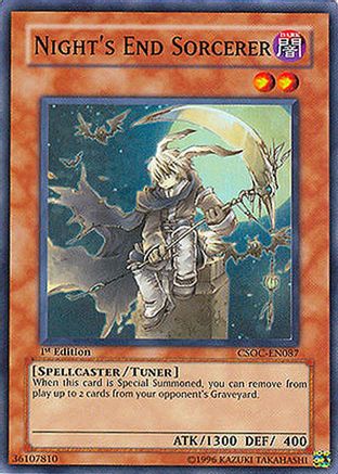 Night's End Sorcerer (CSOC-EN087) - Crossroads of Chaos Unlimited Crossroads of Chaos Yugioh Single Squirtle Squad Card Shop.